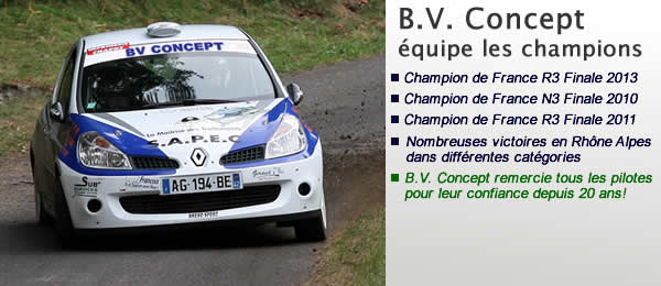 BV-concept partenaire des rallyes